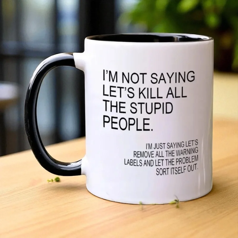Humorous & Sarcastic Coffee Mugs Choice of Pink or Black